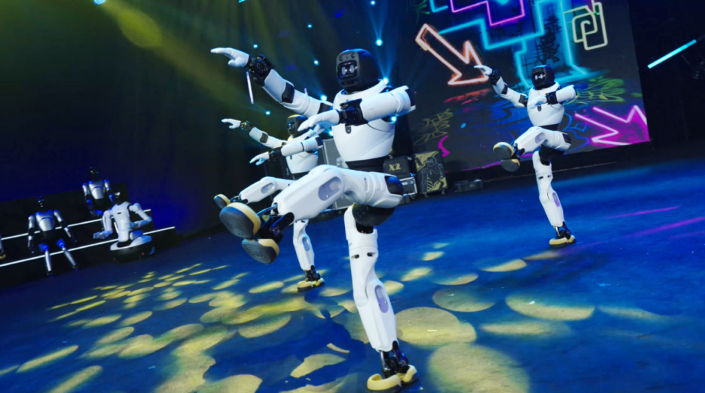 AGIBOT NIGHT acara robot humanoid menampilkan pertunjukan live (Photo: Gizmochina, AGIBOT)
