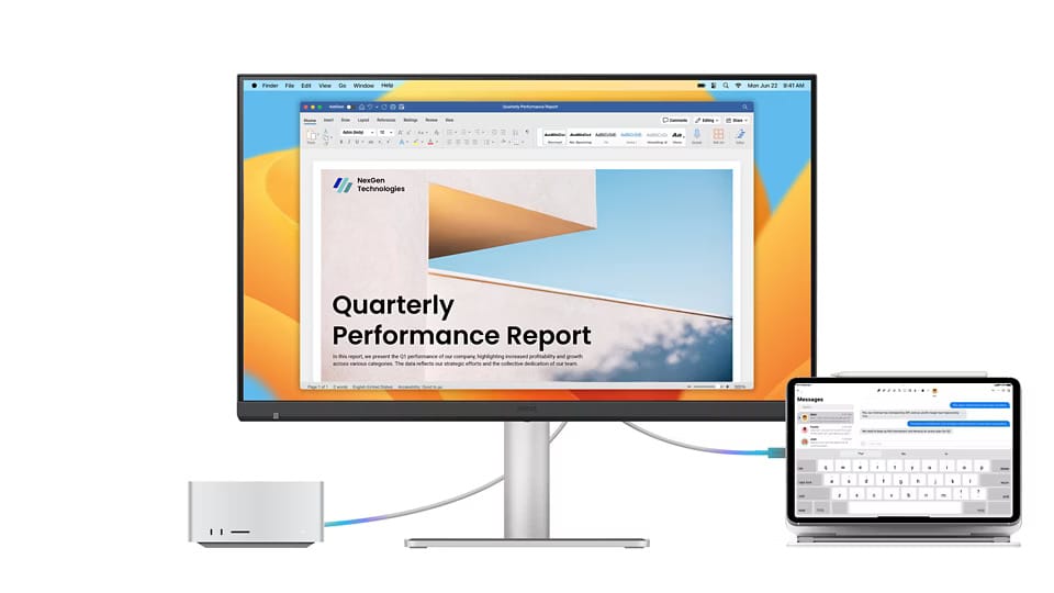 BenQ MA270S monitor 27 inci dengan Nano Gloss untuk Mac (Photo: Gizmochina, BenQ)