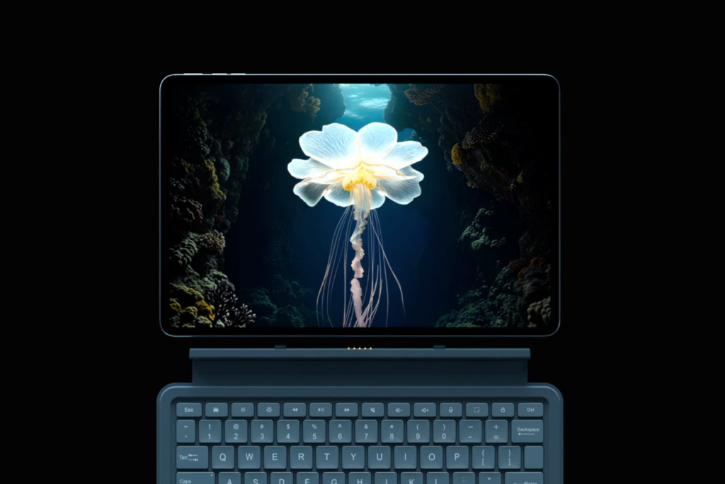 Brave Ark tablet Android layar 2.8K 144Hz menampilkan antarmuka (Photo: Gizmochina, Amazon)