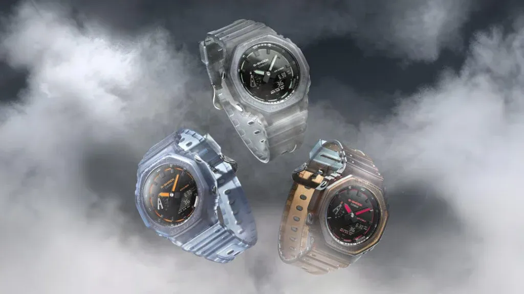 Casio G-Shock GA-2100 Smoke Dial dengan case resin transparan (Photo: Casio, Gizmochina)