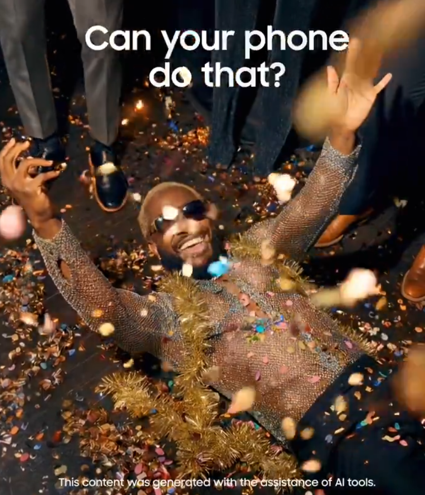 cuplikan video promosi Samsung dengan efek AI pada adegan malam (Photo: Samsung, Gizmochina)