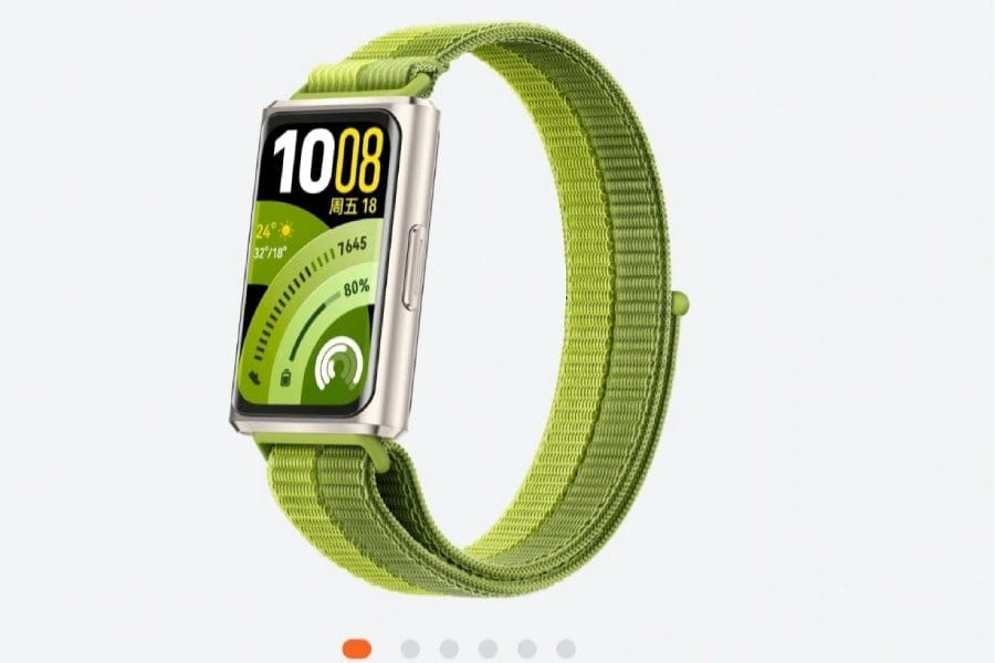 Desain Huawei Band 11 Pro terlihat dengan frame melengkung dan bezel rata (Photo: Gizmochina, Huawei)