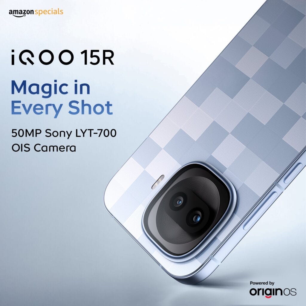 iQOO 15R main camera Sony LYT-700 menampilkan sensor 50MP (Photo: Gizmochina, iQOO)