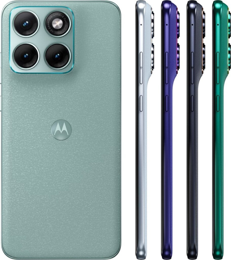 Motorola Edge 70 Fusion varian warna dan desain tekstur nylon (Photo: Gizmochina, Evan Blass)