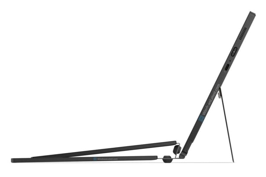 Panel bawah Lenovo ThinkPad X13 Detachable menampilkan sekrup yang menunjukkan kemudahan perbaikan (Photo: Lenovo, Windows Latest)