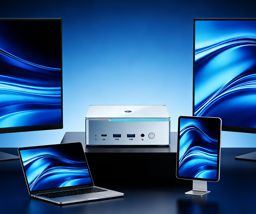 Panel konektivitas Mix Pro II termasuk Thunderbolt 4 dan dual 2.5GbE (Photo: Thunderobot, Beelink)