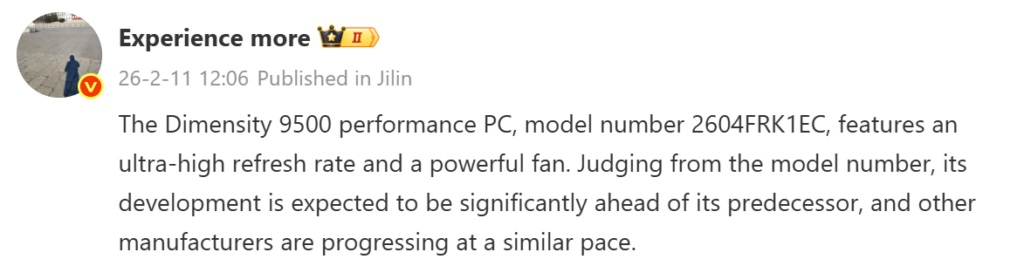 Redmi K90 Ultra rilis april dengan Dimensity 9500 (Photo: Gizmochina, Redmi)