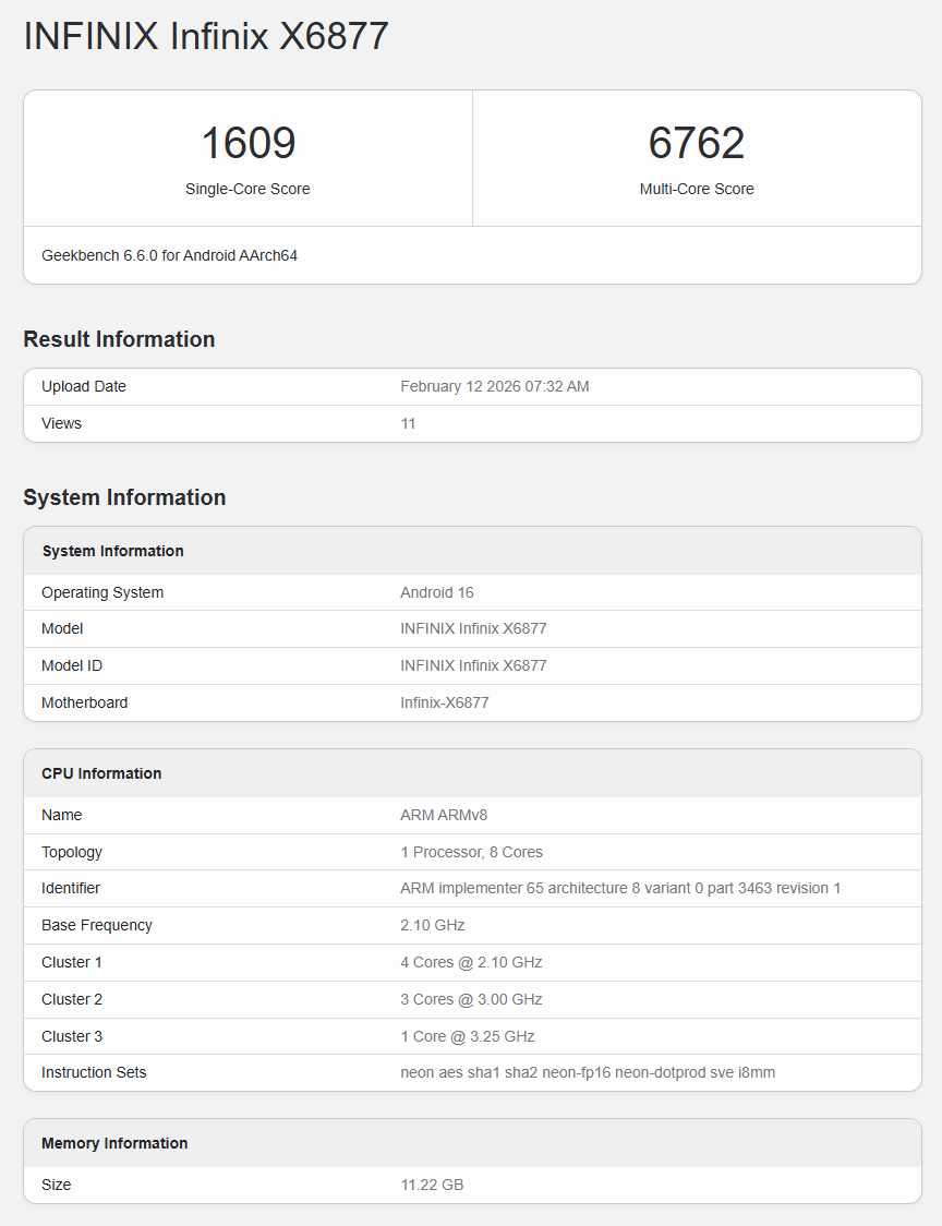 Render Infinix Note 60 Ultra dengan layar AMOLED 144Hz (Photo: Infinix, Geekbench)