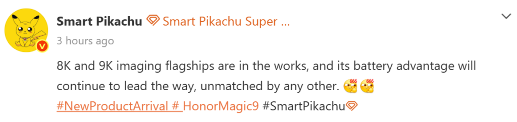 Render konsep Honor Magic 9 dengan baterai 8.000 hingga 9.000mAh (Photo: Gizmochina)