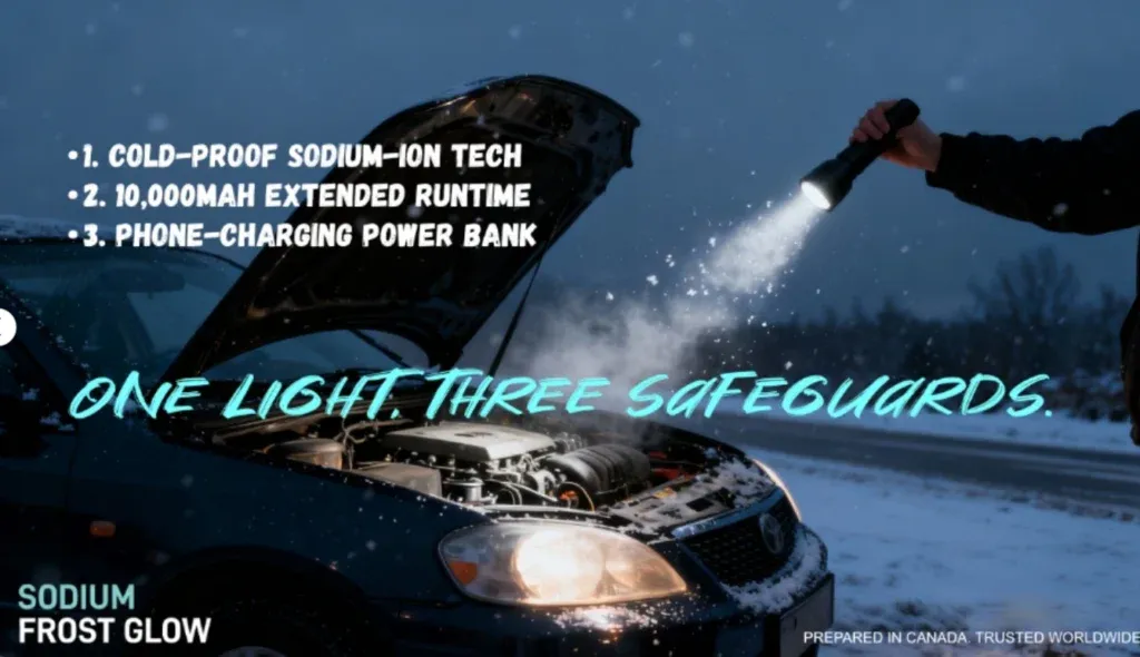 Senter 2.500 lumen untuk kegiatan outdoor dan darurat (Photo: Sodiumfrostglow; Indiegogo)