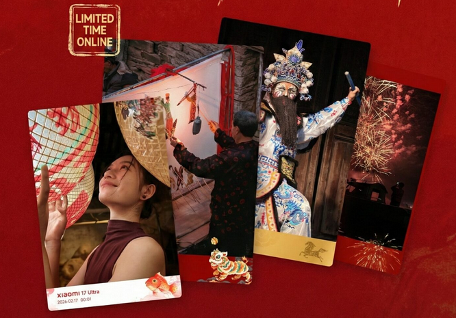 Watermark Imlek HyperOS 3 motif ikan Koi merah pada foto kamera ponsel (Photo: Xiaomi, HyperOS)