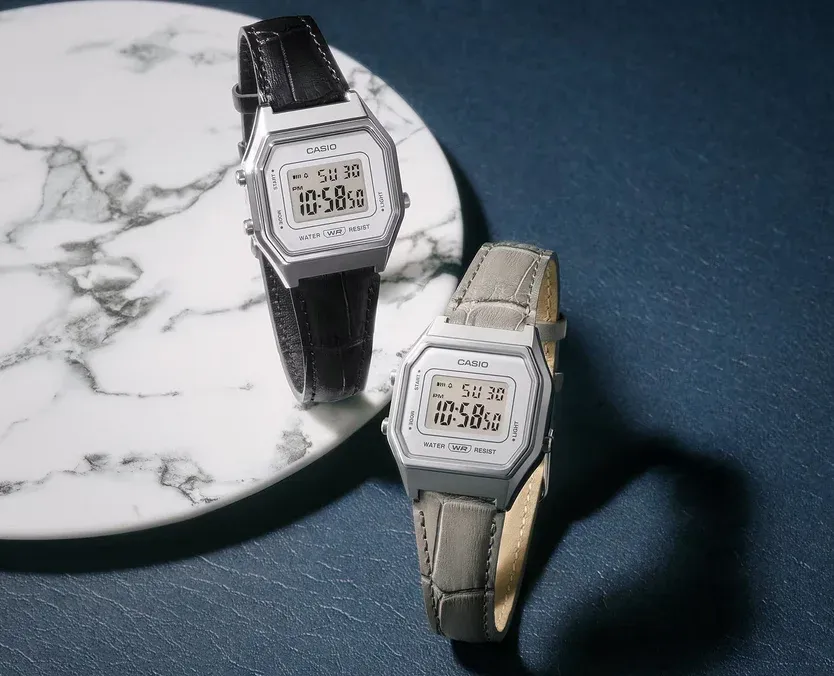 Casio Vintage LA680WEL-1, digital retro dengan strap kulit untuk gaya lebih rapi (Photo: Casio, Gizmochina)