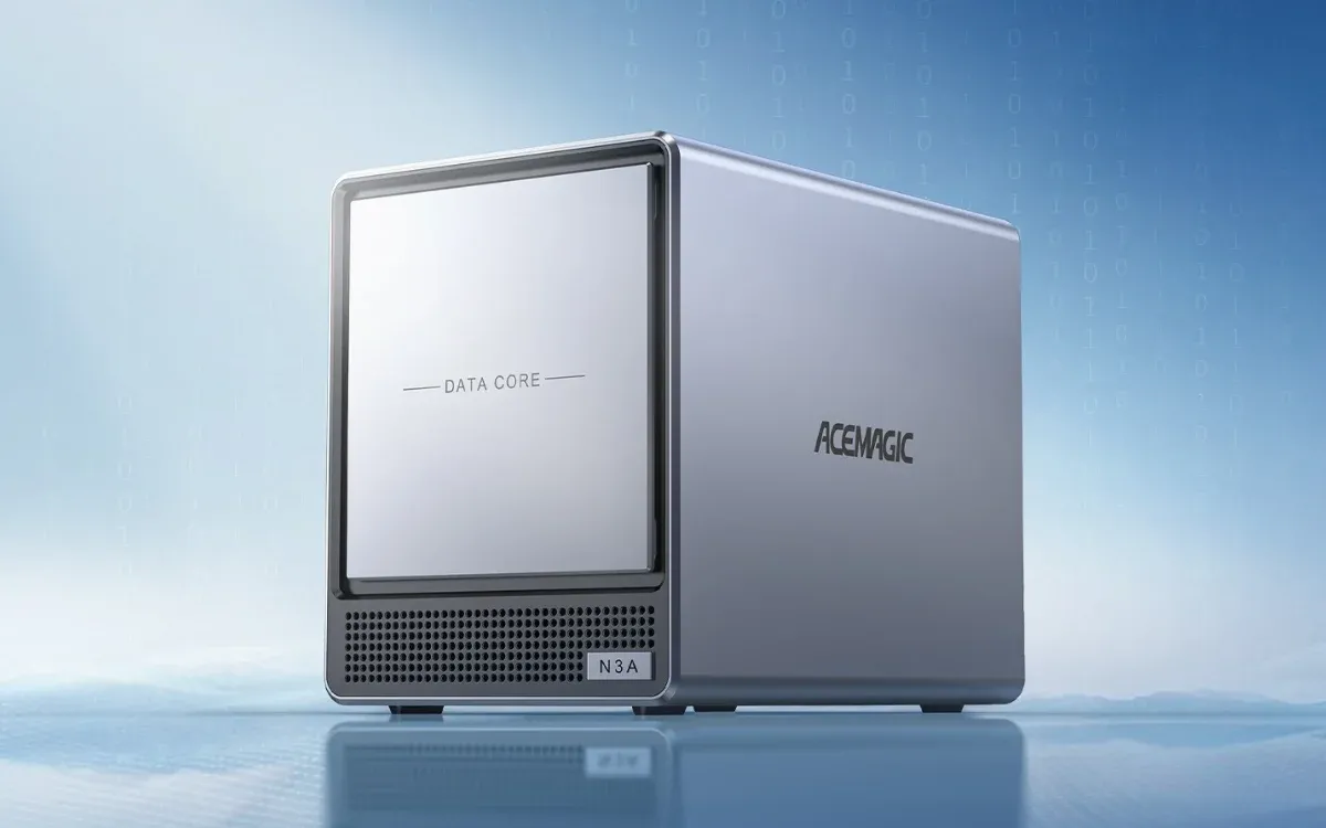 N3A NAS Mini PC: Empat bay SATA, dua NVMe, dan tenaga Ryzen 7 3750H (Photo: Acemagic, AMD)