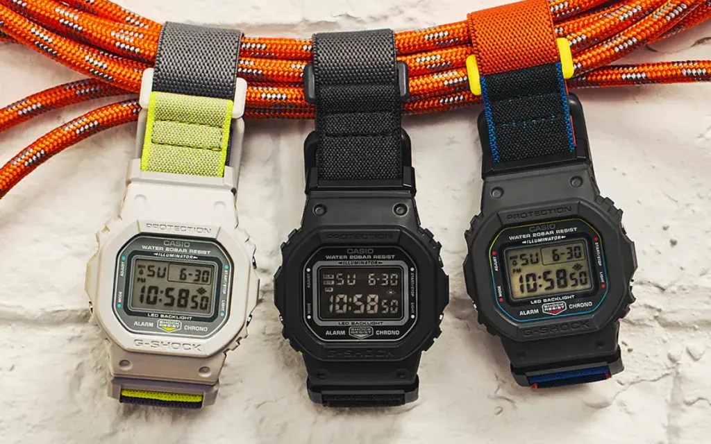 Casio Rilis G-Shock DW5600MNC dengan Tali Elastis dan Gesper Magnetik