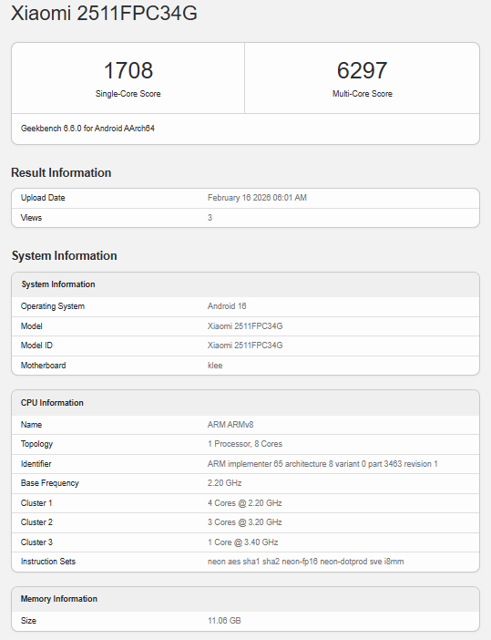 Analisis Poco X8 Pro Geekbench listing: Bocoran Spesifikasi dan Skor (Photo: Redmi, Poco)