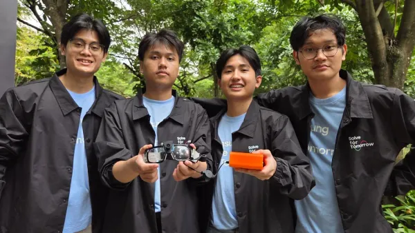 RunSight: wearable AI Tim Labmino untuk bantu penyandang disabilitas visual berlari mandiri (Photo: Samsung Electronics Indonesia, Universitas Indonesia)