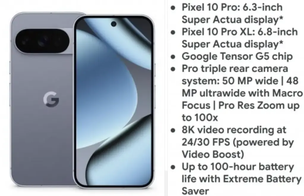 Google Pixel 10 Pro and Pixel 10 Pro XL