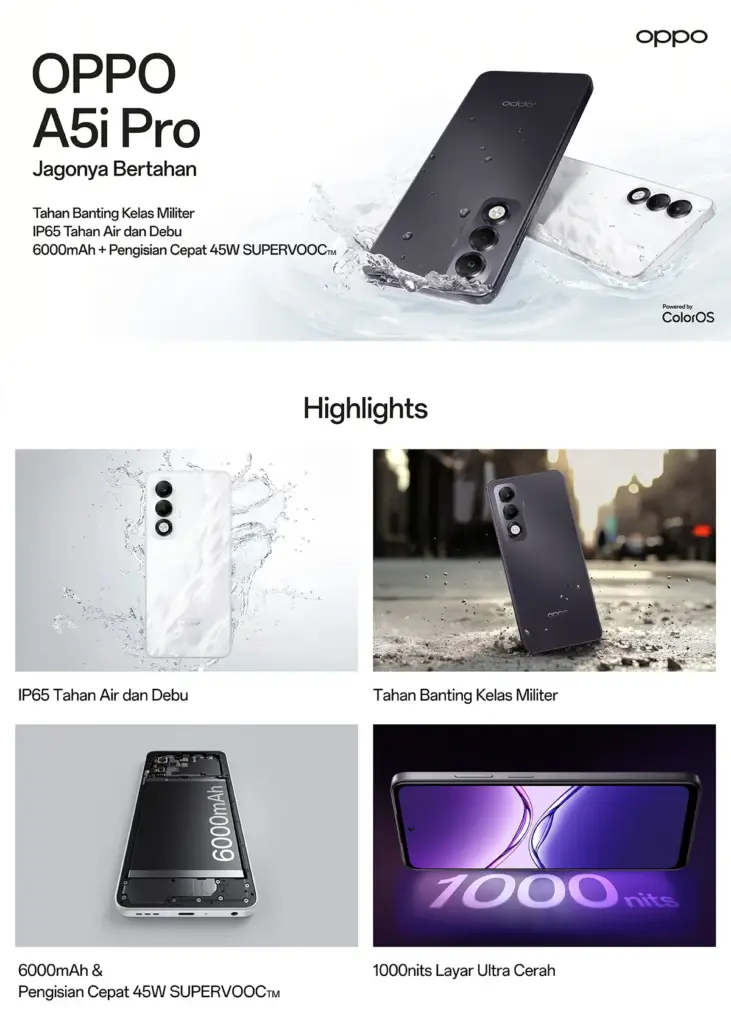 Spesifikasi OPPO A5i Pro