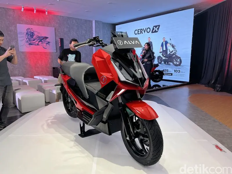 Alva Cervo X: Motor Listrik Sporty dengan Fitur Canggih
